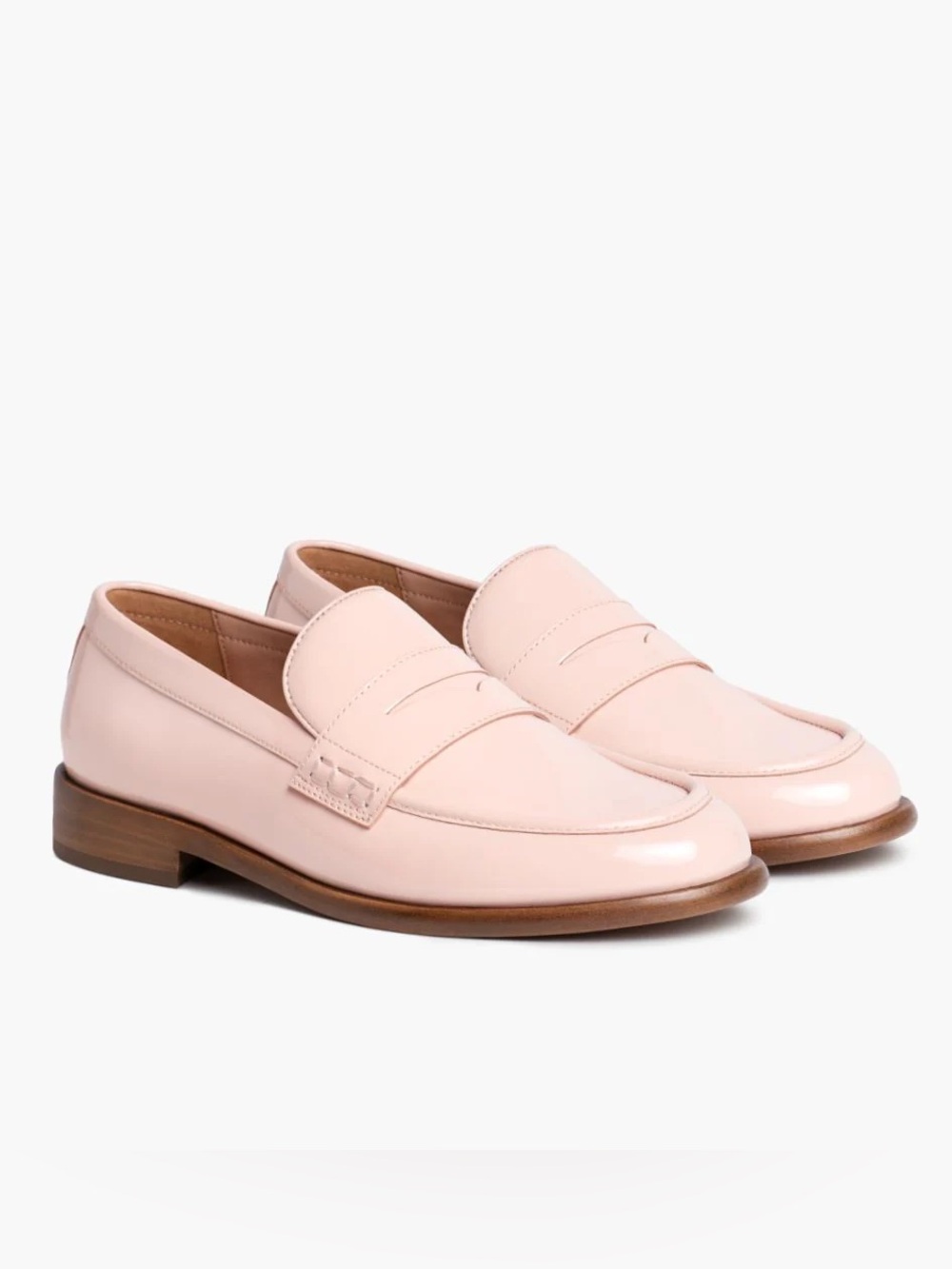 Thursday Boot Company Women’s Patent Leather Dress Penny Loafers (Cotton Candy)